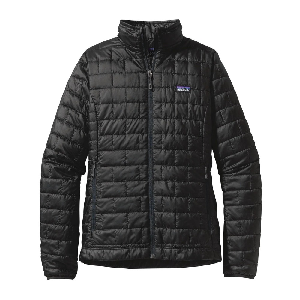 Patagonia Nano Puff Jacket Women's Sz L Black Primaloft Insulated Puffer Coat